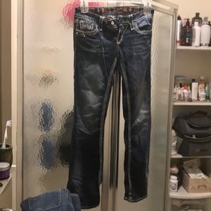 Rock revival boot cut blue jeans